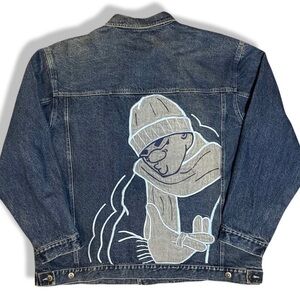 Vintage Y2K South Pole Embroided denim jacket RARE